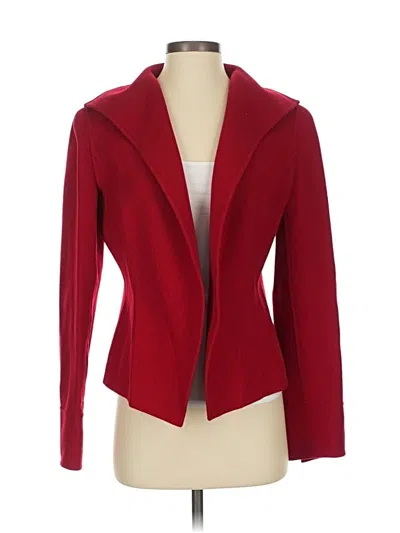 Pre-owned Linda Allard Ellen Tracy Blazer Jacket In Red