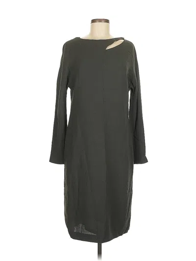 Pre-owned Linda Allard Ellen Tracy Casual Dress In Gray