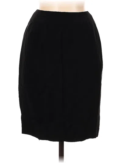 Pre-owned Linda Allard Ellen Tracy Casual Skirt In Black