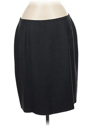 Pre-owned Linda Allard Ellen Tracy Casual Skirt In Black