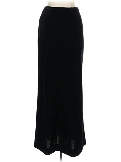 Pre-owned Linda Allard Ellen Tracy Casual Skirt In Black