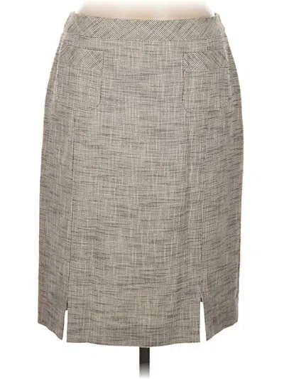 Pre-owned Linda Allard Ellen Tracy Casual Skirt In Gray