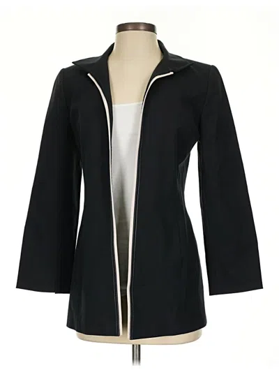 Pre-owned Linda Allard Ellen Tracy Coat In Black