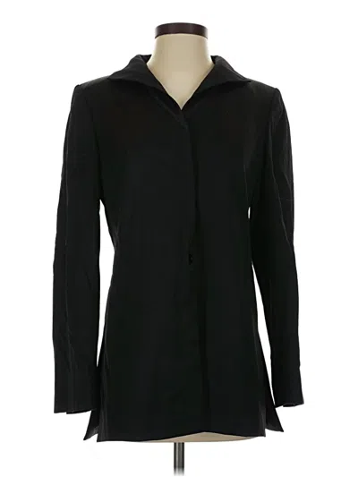 Pre-owned Linda Allard Ellen Tracy Coat In Black