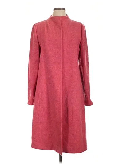 Pre-owned Linda Allard Ellen Tracy Coat In Red