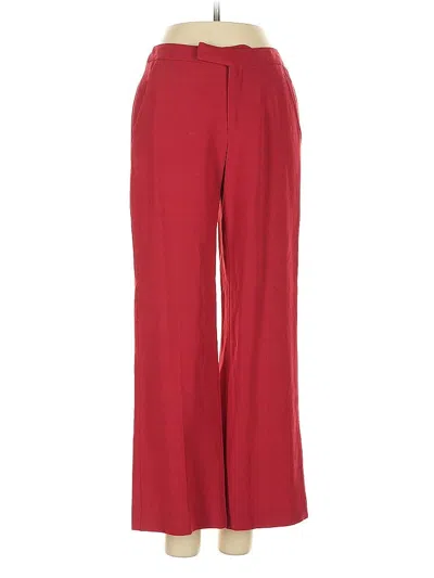 Pre-owned Linda Allard Ellen Tracy Dress Pants In Red