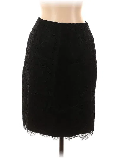 Pre-owned Linda Allard Ellen Tracy Formal Skirt In Black