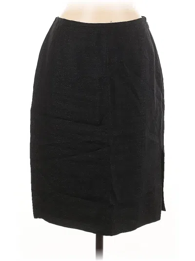 Pre-owned Linda Allard Ellen Tracy Formal Skirt In Black