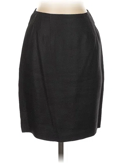 Pre-owned Linda Allard Ellen Tracy Formal Skirt In Black