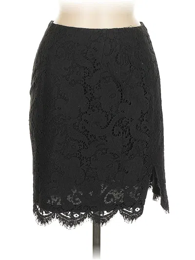 Pre-owned Linda Allard Ellen Tracy Formal Skirt In Black