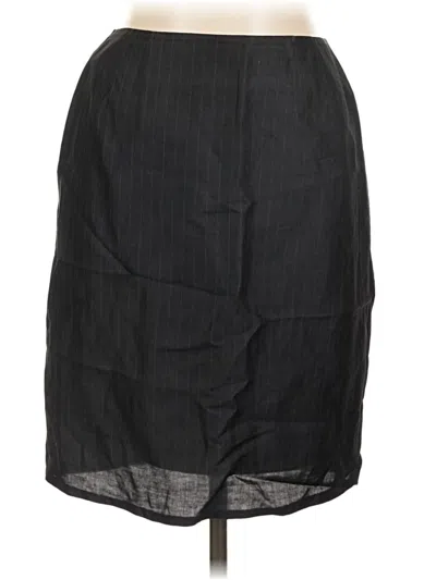 Pre-owned Linda Allard Ellen Tracy Formal Skirt In Black