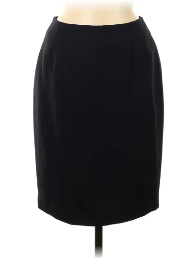 Pre-owned Linda Allard Ellen Tracy Formal Skirt In Black