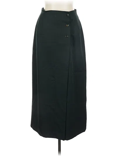 Pre-owned Linda Allard Ellen Tracy Formal Skirt In Black