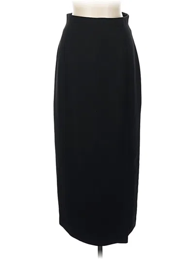 Pre-owned Linda Allard Ellen Tracy Formal Skirt In Black