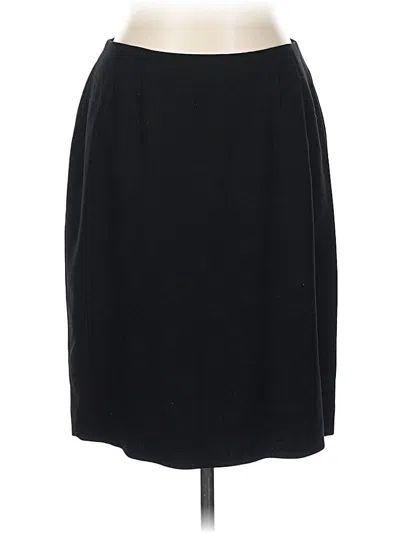 Pre-owned Linda Allard Ellen Tracy Formal Skirt In Black