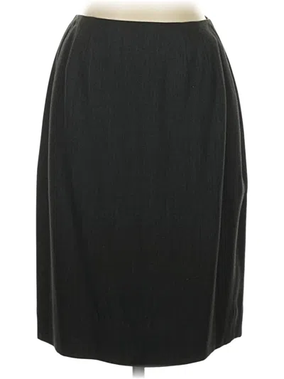 Pre-owned Linda Allard Ellen Tracy Formal Skirt In Black