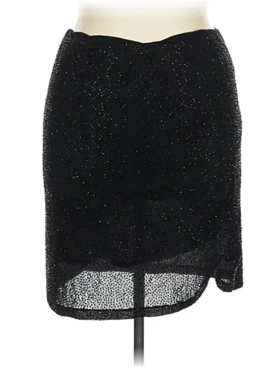 Pre-owned Linda Allard Ellen Tracy Formal Skirt In Black