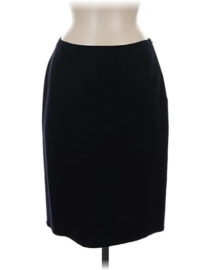 Pre-owned Linda Allard Ellen Tracy Formal Skirt In Black