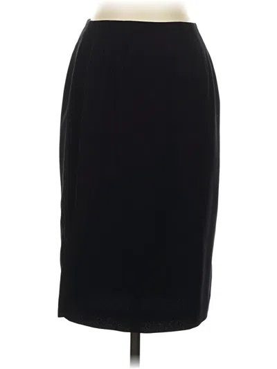 Pre-owned Linda Allard Ellen Tracy Formal Skirt In Black