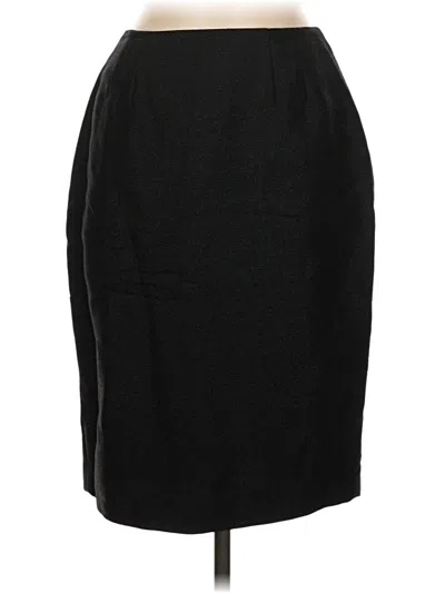 Pre-owned Linda Allard Ellen Tracy Formal Skirt In Black