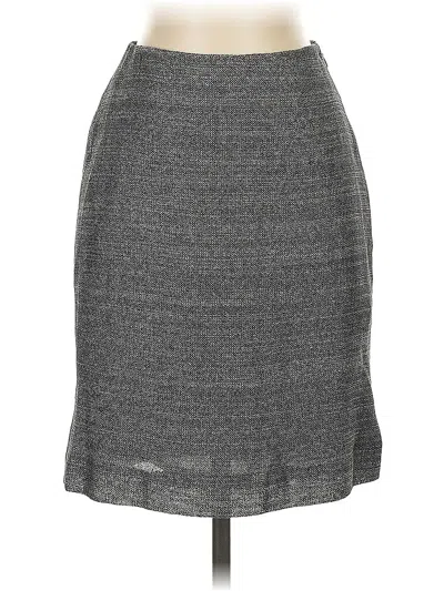Pre-owned Linda Allard Ellen Tracy Formal Skirt In Gray