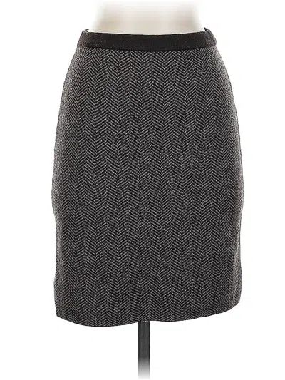 Pre-owned Linda Allard Ellen Tracy Formal Skirt In Gray