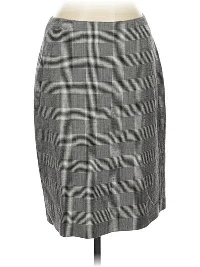 Pre-owned Linda Allard Ellen Tracy Formal Skirt In Gray