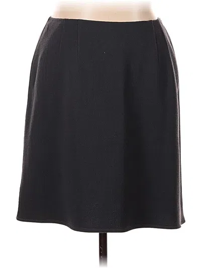 Pre-owned Linda Allard Ellen Tracy Formal Skirt In Gray
