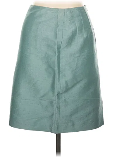 Pre-owned Linda Allard Ellen Tracy Formal Skirt In Teal