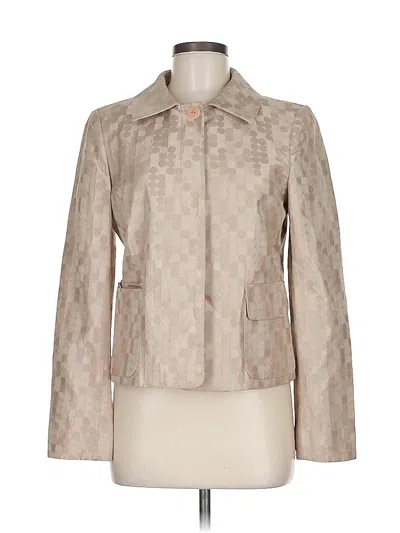 Pre-owned Linda Allard Ellen Tracy Jacket In Brown