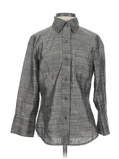 Pre-owned Linda Allard Ellen Tracy Jacket In Gray