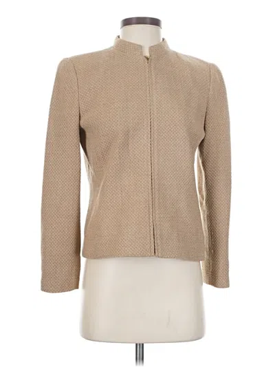 Pre-owned Linda Allard Ellen Tracy Jacket In Tan