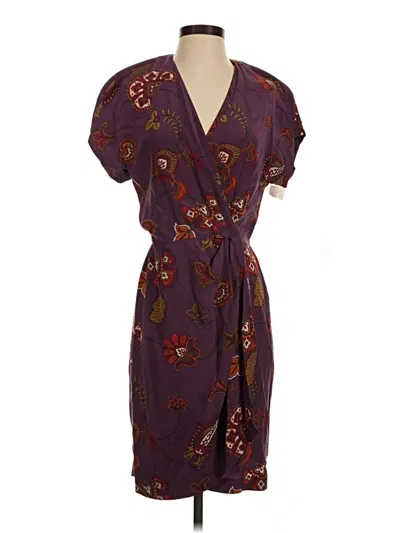 Pre-owned Linda Allard Ellen Tracy Kimono In Purple
