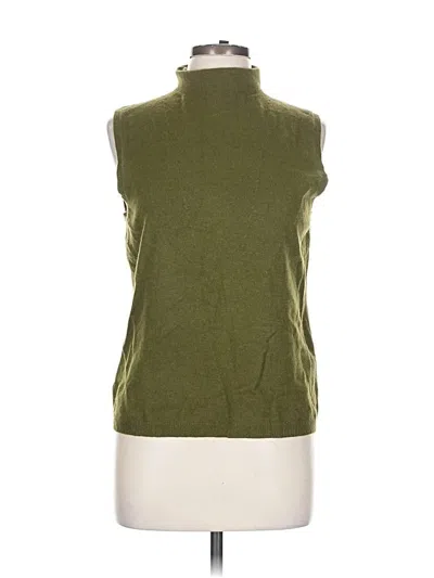 Pre-owned Linda Allard Ellen Tracy Sweater Vest In Green