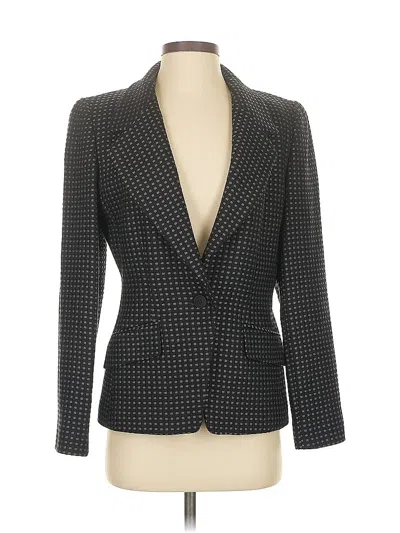 Pre-owned Linda Allard Ellen Tracy Wool Blazer Jacket In Gray