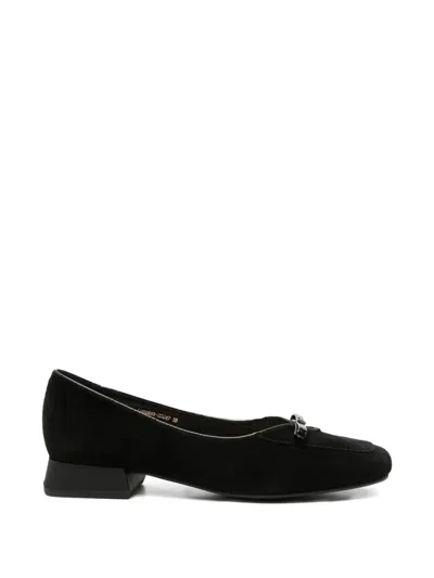 Linda Baumann Bow-detail Suede Pumps In Black