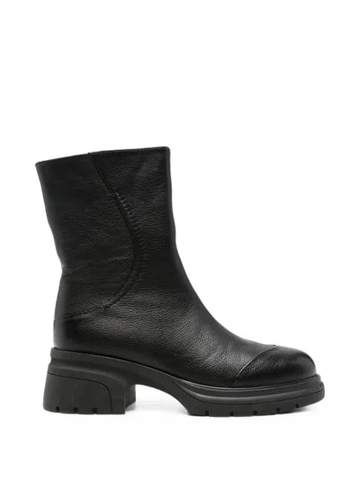 Linda Baumann Chunky-sole Panelled Ankle Boots In Multi