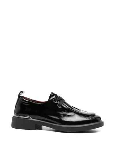 Linda Baumann Lace-up Derby Shoes In Black