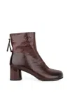 Linda Baumann Leather Ankle Boots In Multi