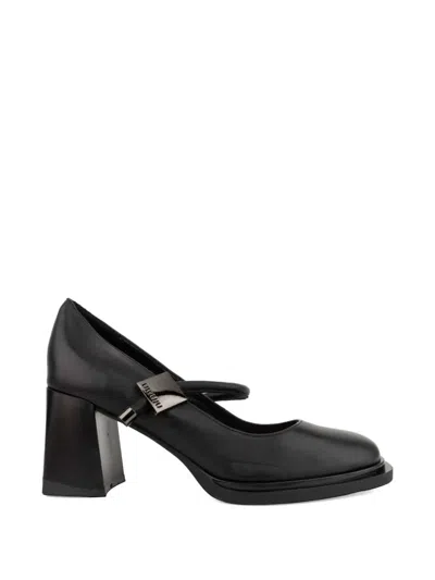 Linda Baumann Logo-plaque Block-heel Pumps In Multi
