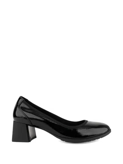 Linda Baumann Patent-finish Block-heel Pumps In Multi