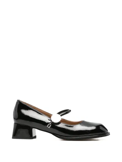 Linda Baumann Patent-finish Pumps In Black