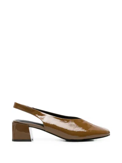 Linda Baumann Patent-finish Slingback Pumps In Multi