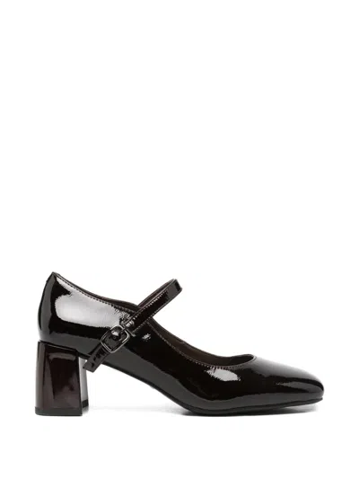 Linda Baumann Patent-leather Pumps In Brown