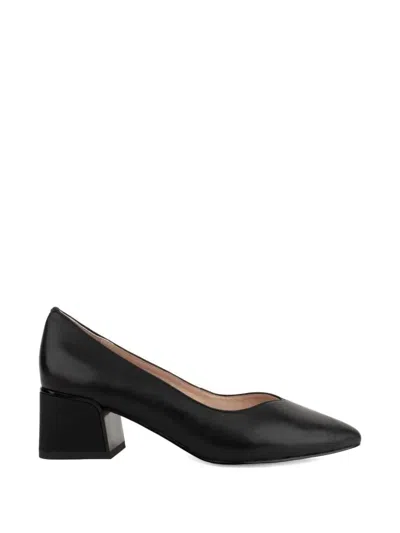 Linda Baumann Pointed-toe Block-heel Pumps In Black