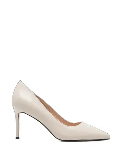 Linda Baumann Pointed-toe Heeled Pumps In White