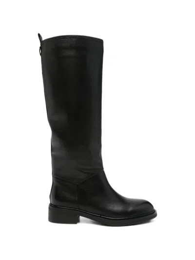 Linda Baumann Zip-fastening Knee-high Boots In Black