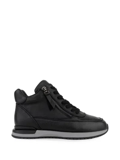 Linda Baumann Zip-fastening Panelled Sneakers In Black