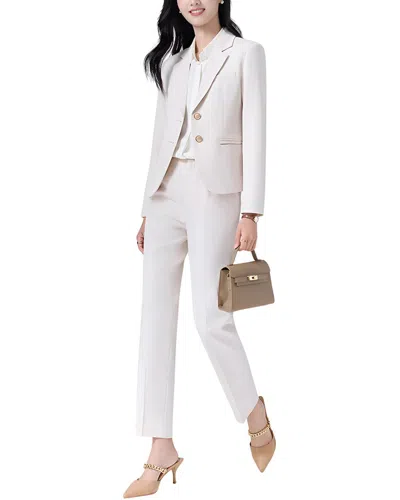 Linda Charm 2pc Blazer & Pant Set In White