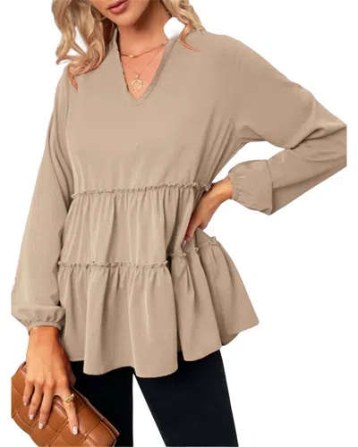 Linda Charm Blouse In Gray